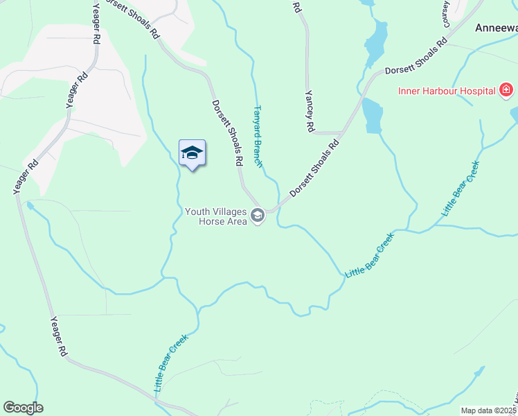 map of restaurants, bars, coffee shops, grocery stores, and more near 3290 Forest Green Drive in Douglasville