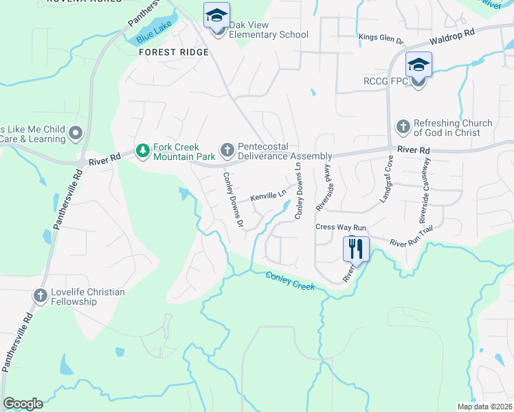 map of restaurants, bars, coffee shops, grocery stores, and more near 3775 Reston Lane in Decatur