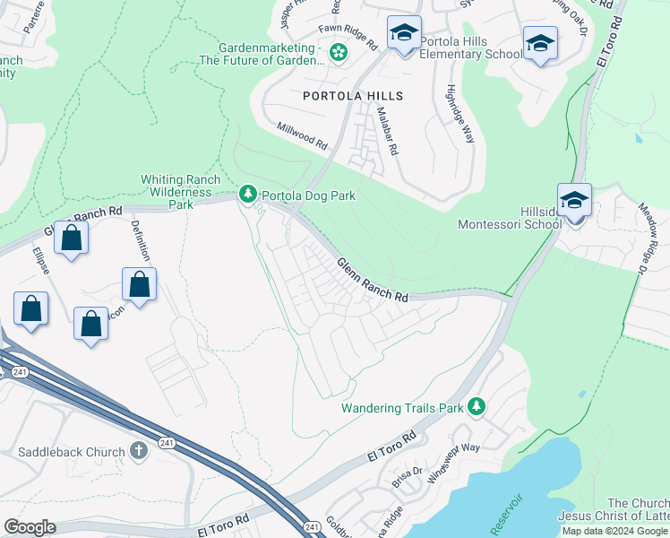 map of restaurants, bars, coffee shops, grocery stores, and more near 704 Dusky Creek in Lake Forest