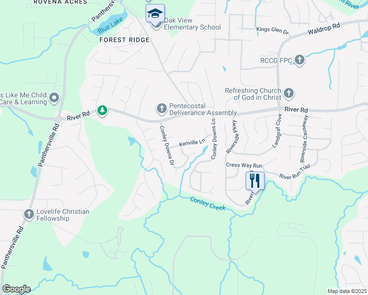 map of restaurants, bars, coffee shops, grocery stores, and more near 3769 Reston Lane in Decatur