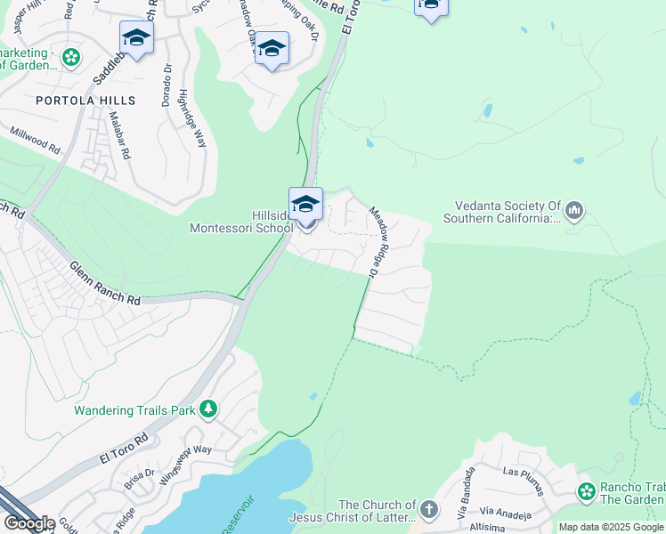 map of restaurants, bars, coffee shops, grocery stores, and more near 19 Cielo Arroyo in Trabuco Canyon