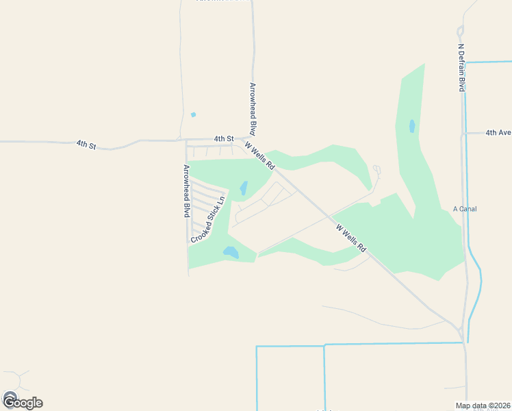 map of restaurants, bars, coffee shops, grocery stores, and more near 3589 West Wells Road in Blythe