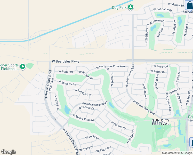 map of restaurants, bars, coffee shops, grocery stores, and more near 26974 West Burnett Road in Buckeye