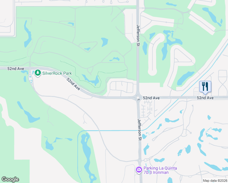 map of restaurants, bars, coffee shops, grocery stores, and more near 79735 Via San Mateo in La Quinta