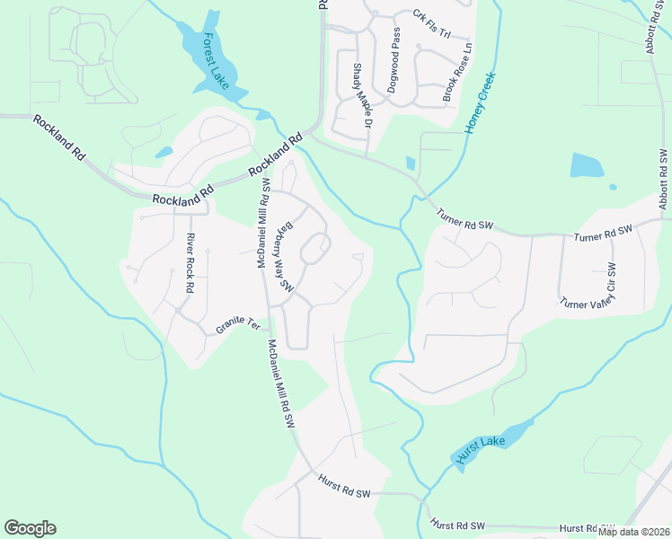 map of restaurants, bars, coffee shops, grocery stores, and more near 7446 Winterberry Trace Southwest in Conyers