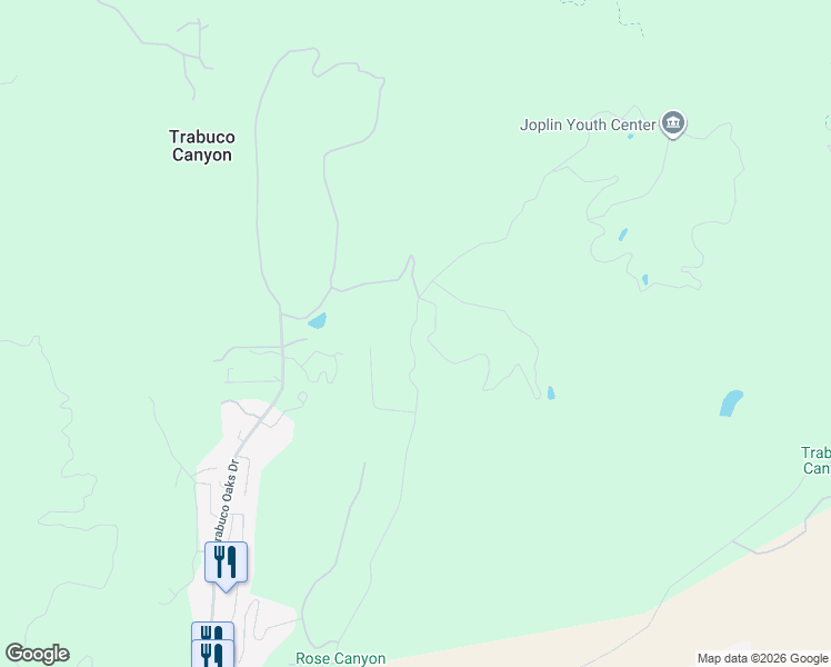 map of restaurants, bars, coffee shops, grocery stores, and more near 3 Windy Ridge in Trabuco Canyon