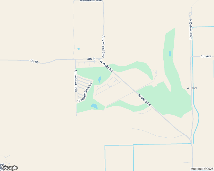 map of restaurants, bars, coffee shops, grocery stores, and more near 3589 West Wells Road in Blythe