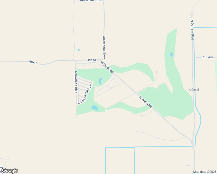 map of restaurants, bars, coffee shops, grocery stores, and more near 4489 West Wells Road in Blythe