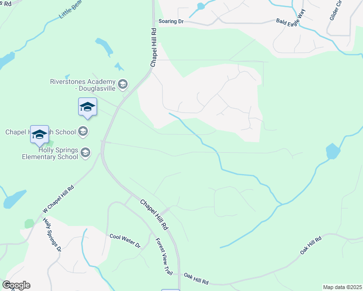 map of restaurants, bars, coffee shops, grocery stores, and more near 4220 Chapel Hill Farms Drive in Douglasville