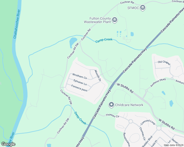 map of restaurants, bars, coffee shops, grocery stores, and more near 106 Bouvet Point in Atlanta