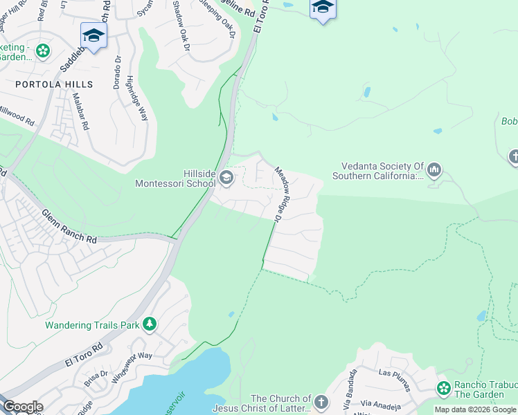 map of restaurants, bars, coffee shops, grocery stores, and more near 26 Cielo Azul in Mission Viejo