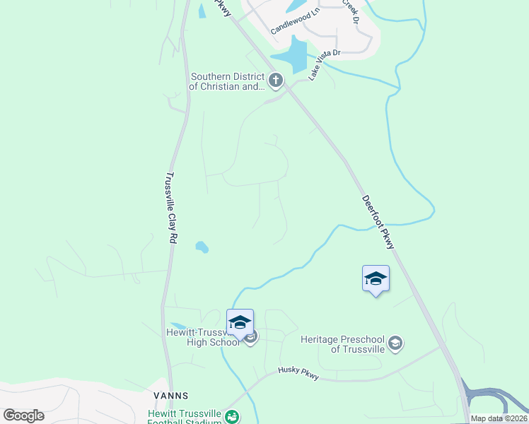 map of restaurants, bars, coffee shops, grocery stores, and more near 5815 Deerfoot Court in Trussville