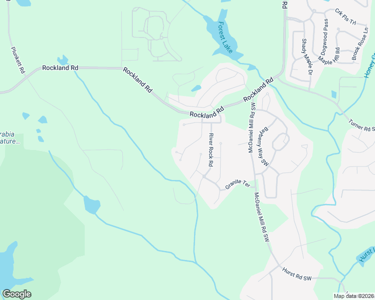 map of restaurants, bars, coffee shops, grocery stores, and more near 3570 Cragstone Road in Stonecrest