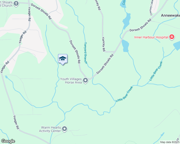 map of restaurants, bars, coffee shops, grocery stores, and more near 5252 Dorsett Shoals Road in Douglasville