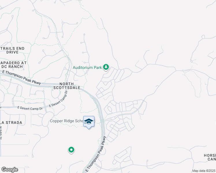 map of restaurants, bars, coffee shops, grocery stores, and more near 10167 East Phantom Way in Scottsdale
