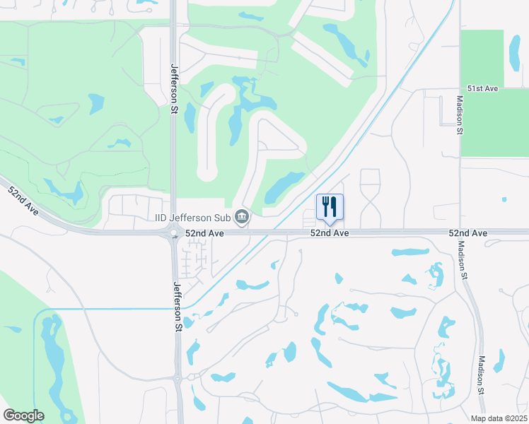 map of restaurants, bars, coffee shops, grocery stores, and more near 51977 El Dorado Drive in La Quinta