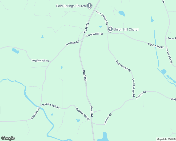 map of restaurants, bars, coffee shops, grocery stores, and more near 4930 Post Road in Winston