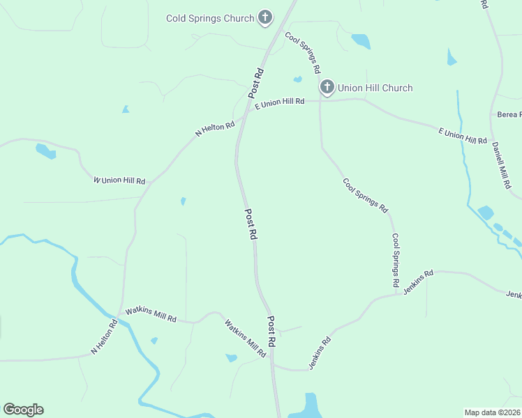 map of restaurants, bars, coffee shops, grocery stores, and more near 4930 Post Road in Douglas County