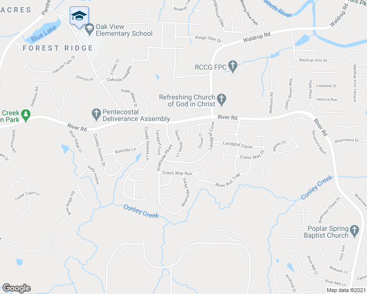 map of restaurants, bars, coffee shops, grocery stores, and more near 3746 Sandy Shoals Lane in Decatur