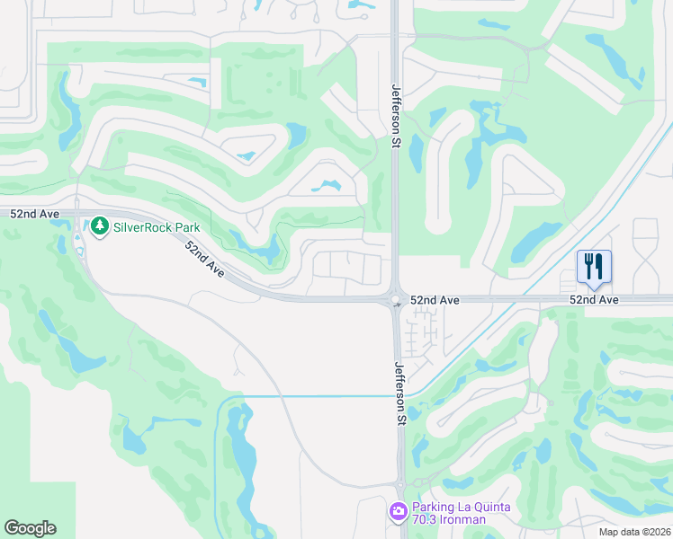 map of restaurants, bars, coffee shops, grocery stores, and more near 51862 Via Jimeno in La Quinta