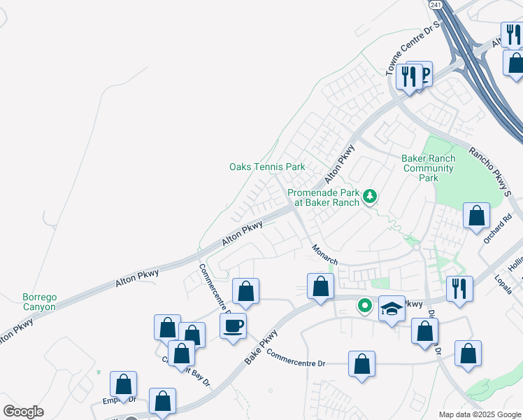 map of restaurants, bars, coffee shops, grocery stores, and more near 42 Lilac in Lake Forest