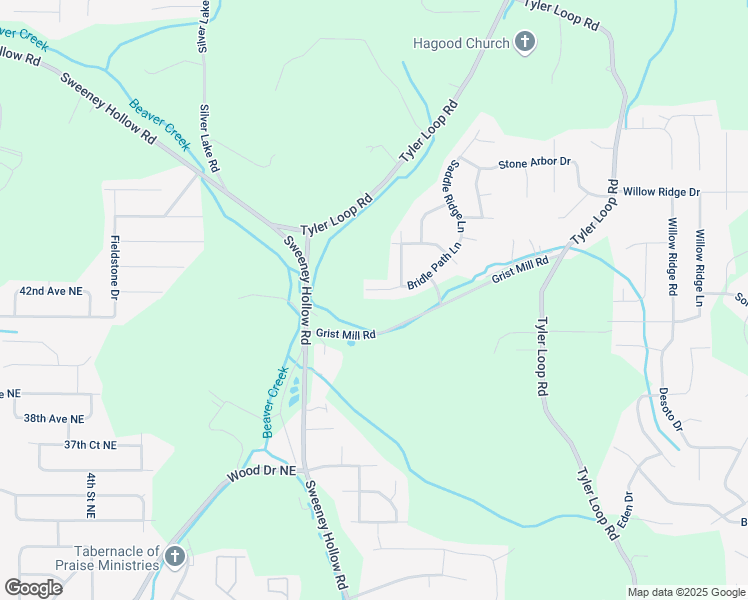 map of restaurants, bars, coffee shops, grocery stores, and more near 5293 Bridle Path Lane in Pinson