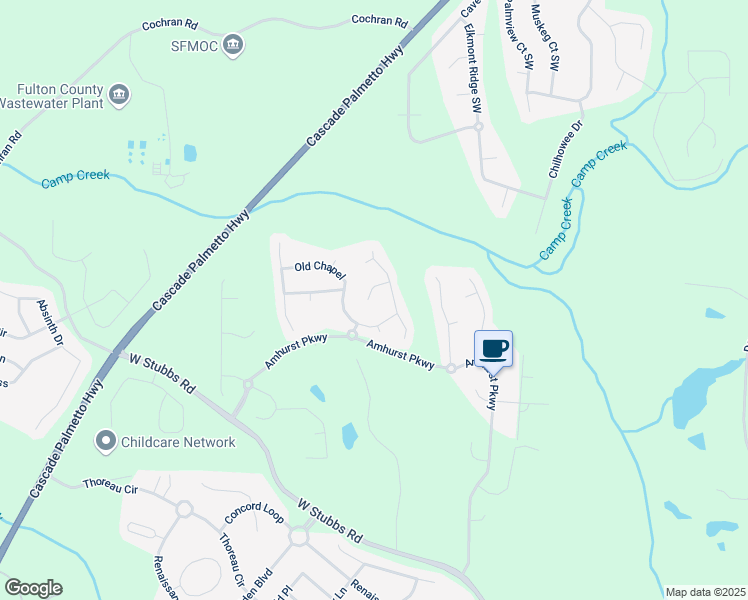 map of restaurants, bars, coffee shops, grocery stores, and more near 450 Pinevale Court in Atlanta