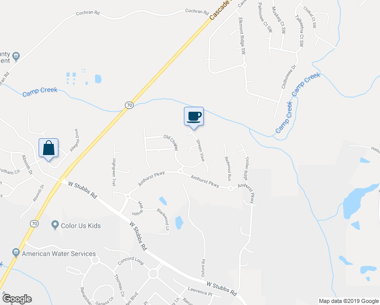 map of restaurants, bars, coffee shops, grocery stores, and more near 460 Pinevale Court in College Park