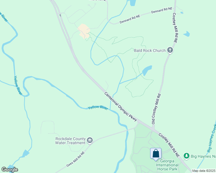 map of restaurants, bars, coffee shops, grocery stores, and more near 1659 Centennial Olympic Parkway Northeast in Conyers