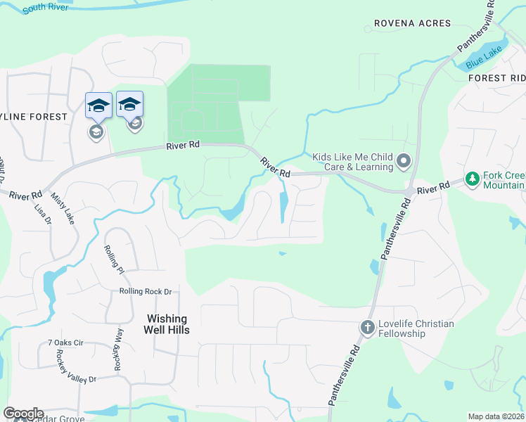 map of restaurants, bars, coffee shops, grocery stores, and more near 3747 Caseys Cove in Ellenwood