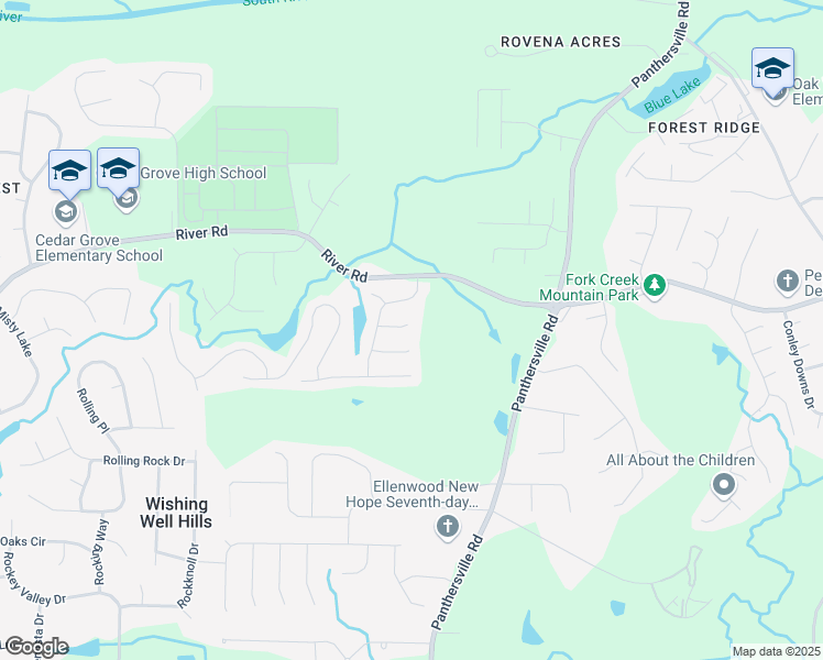 map of restaurants, bars, coffee shops, grocery stores, and more near 2591 Waterfall Court in Ellenwood
