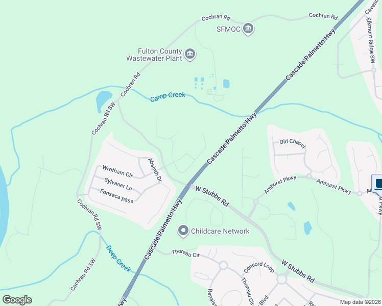 map of restaurants, bars, coffee shops, grocery stores, and more near 7860 Wrotham Circle in Atlanta