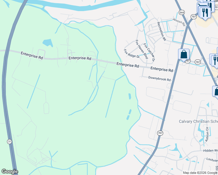 map of restaurants, bars, coffee shops, grocery stores, and more near 6219 Joseph Road in Myrtle Beach