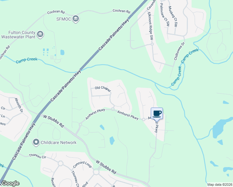 map of restaurants, bars, coffee shops, grocery stores, and more near 425 Pinevale Court in Atlanta