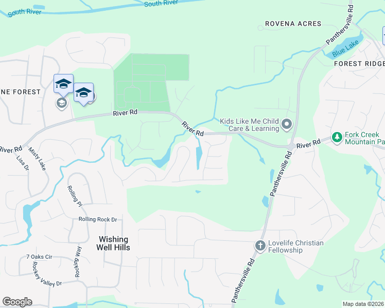 map of restaurants, bars, coffee shops, grocery stores, and more near 3730 Caseys Cove in Ellenwood