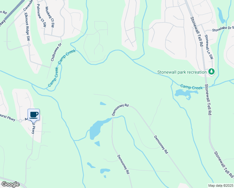 map of restaurants, bars, coffee shops, grocery stores, and more near 3143 Demooney Road in College Park