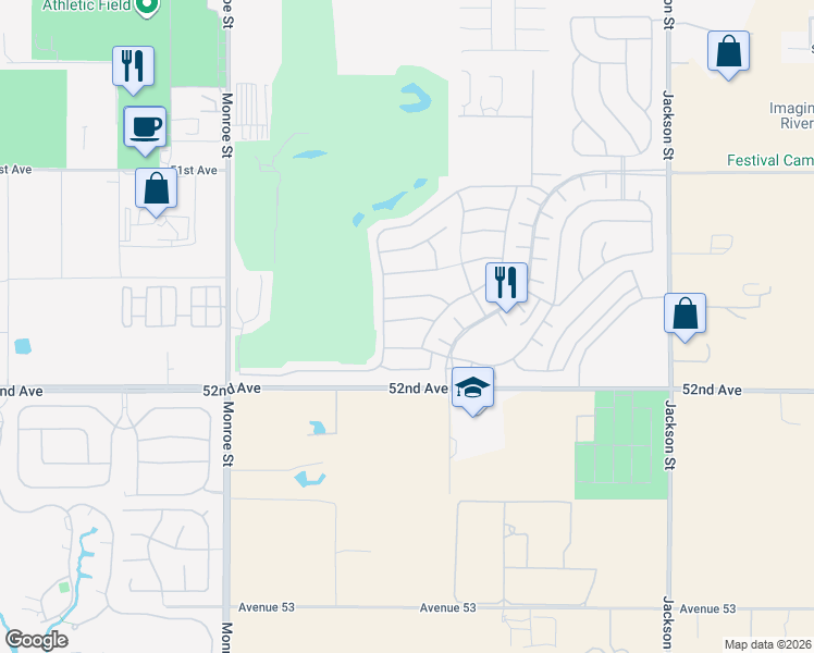 map of restaurants, bars, coffee shops, grocery stores, and more near 82395 Cathedral Canyon Drive in Indio