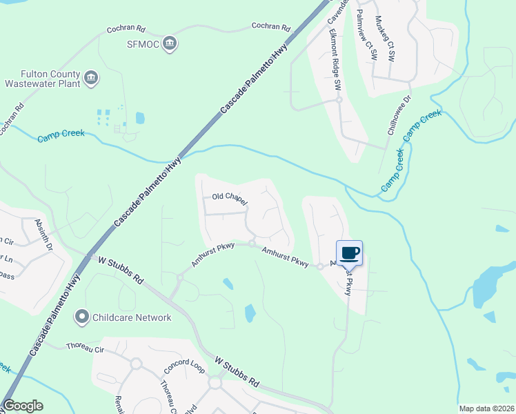map of restaurants, bars, coffee shops, grocery stores, and more near 425 Pinevale Court in College Park
