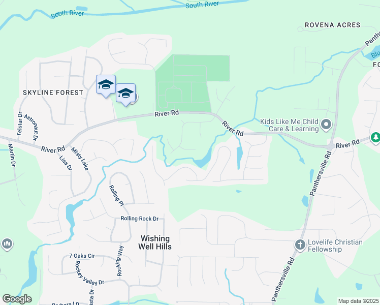 map of restaurants, bars, coffee shops, grocery stores, and more near 2455 Meredith Walk in Ellenwood