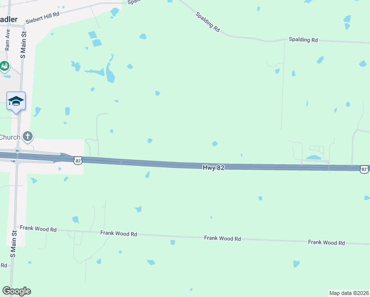 map of restaurants, bars, coffee shops, grocery stores, and more near U.S. 82 in Sherman