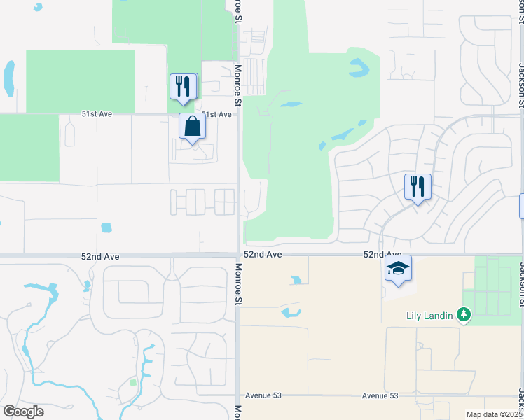 map of restaurants, bars, coffee shops, grocery stores, and more near 51670 Whiptail Dr in Indio