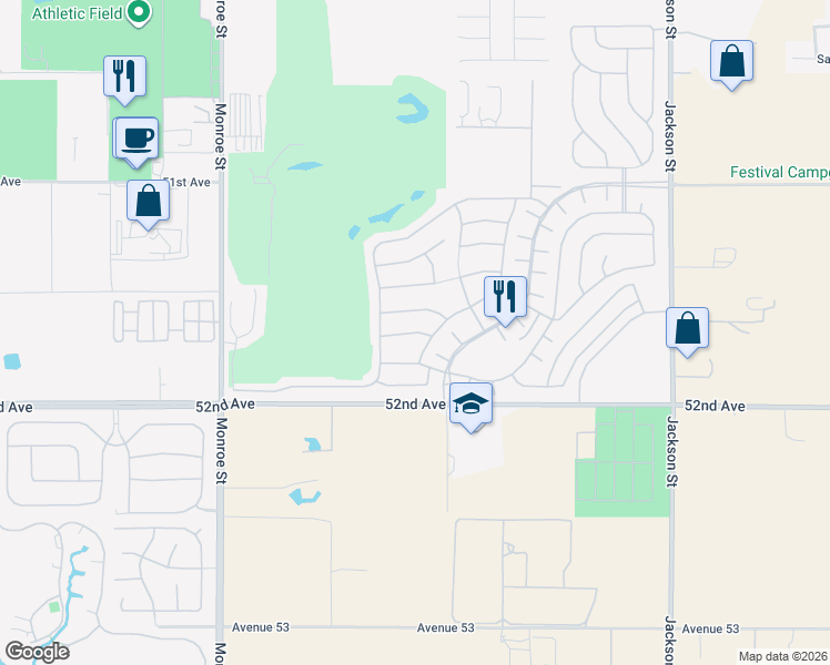 map of restaurants, bars, coffee shops, grocery stores, and more near 82390 Cathedral Canyon Drive in Indio