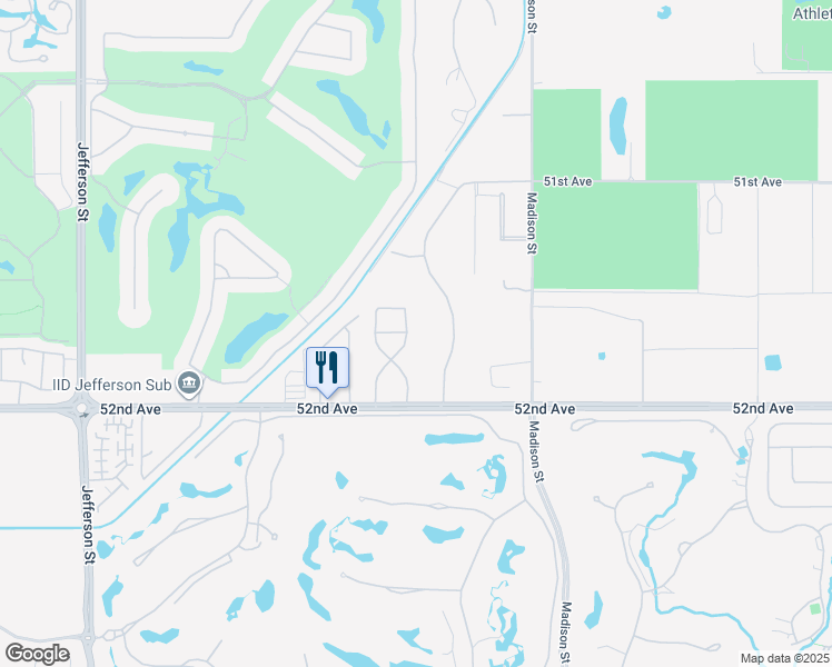 map of restaurants, bars, coffee shops, grocery stores, and more near 51664 Via Roblada in La Quinta