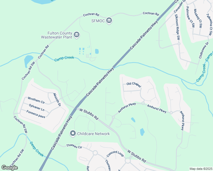 map of restaurants, bars, coffee shops, grocery stores, and more near 3000 Highgreen Trail in Atlanta