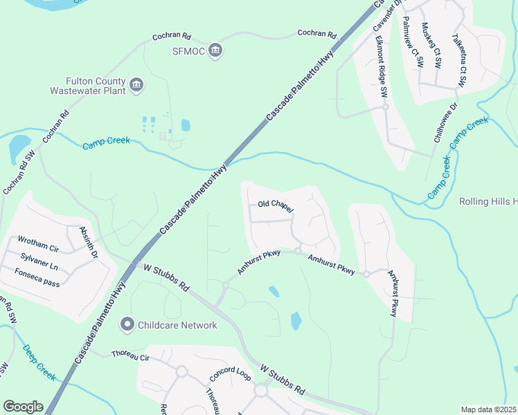 map of restaurants, bars, coffee shops, grocery stores, and more near 7520 Old Chapel in College Park