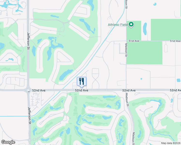 map of restaurants, bars, coffee shops, grocery stores, and more near 51645 Via Bendita in La Quinta
