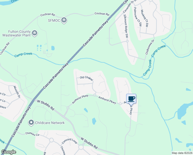 map of restaurants, bars, coffee shops, grocery stores, and more near 510 Abercorn Court in Atlanta