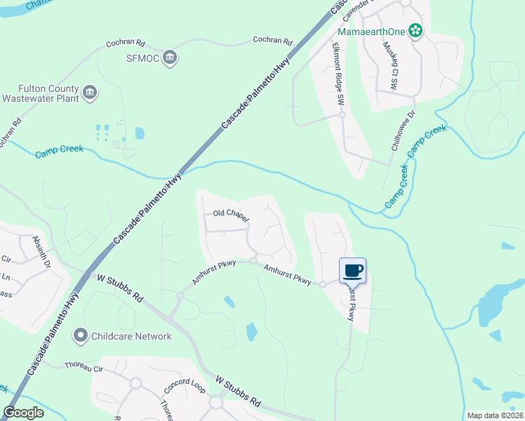map of restaurants, bars, coffee shops, grocery stores, and more near 510 Abercorn Court in Atlanta