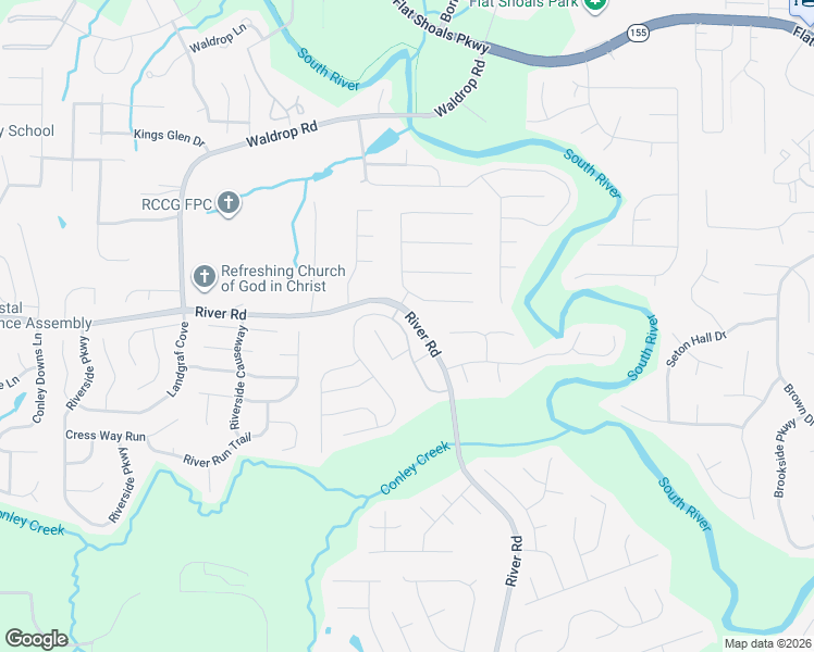 map of restaurants, bars, coffee shops, grocery stores, and more near 3662 Sycamore Bend in Decatur