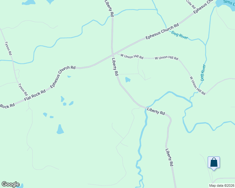 map of restaurants, bars, coffee shops, grocery stores, and more near 4775 Liberty Road in Villa Rica